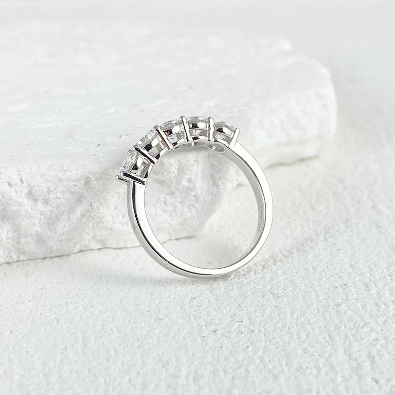 Bague Femme Argent Lumière Pure Moissanite