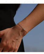 Bracelet Femme en Argent Moissanite Goutte Prestige