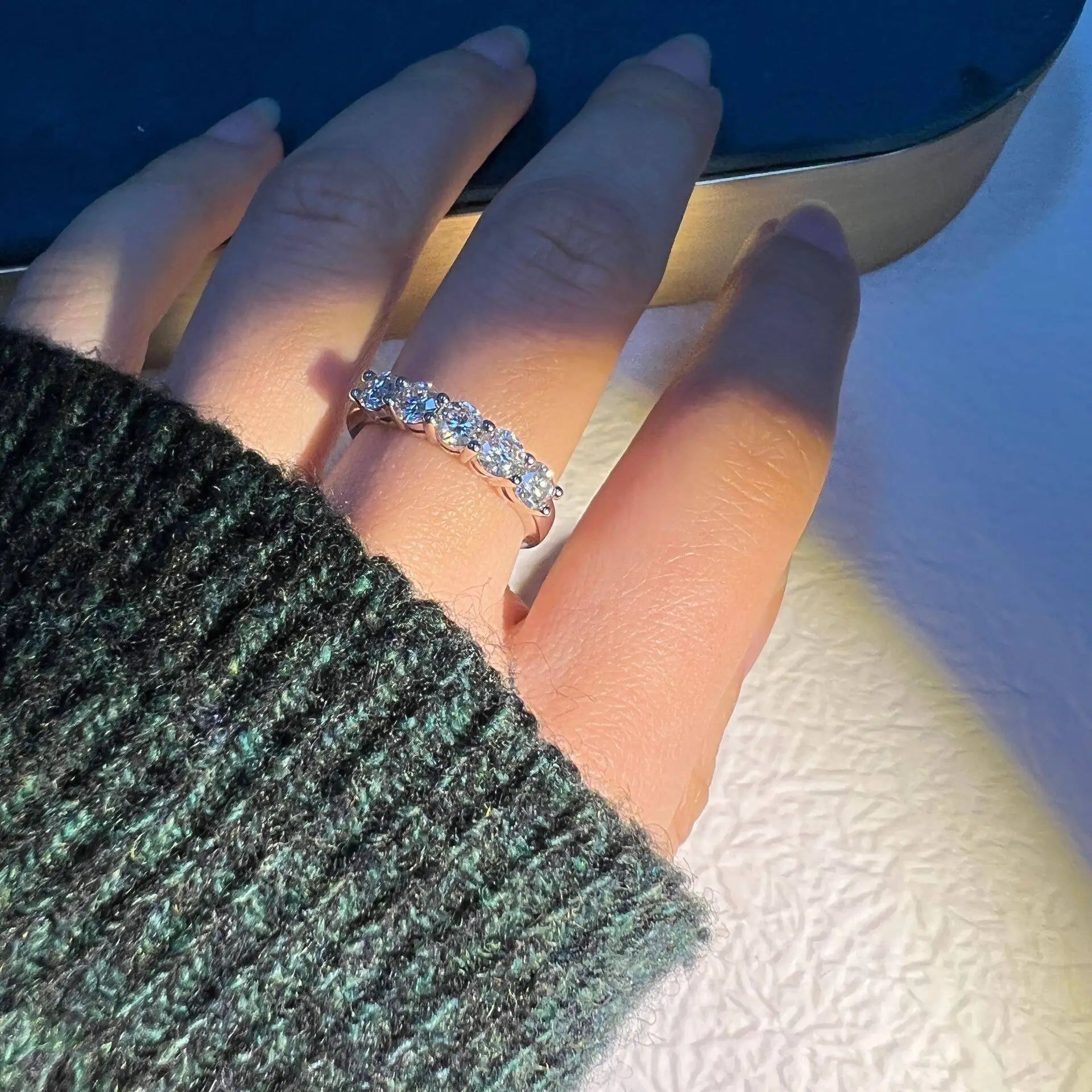 BAGUE FEMME ARGENT ÉCLAT CELESTIA MOISSANITE