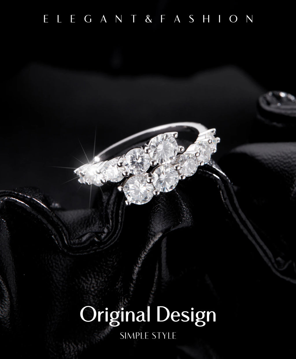 Bague Femme Argent Éclat Floral Zircon Élégance